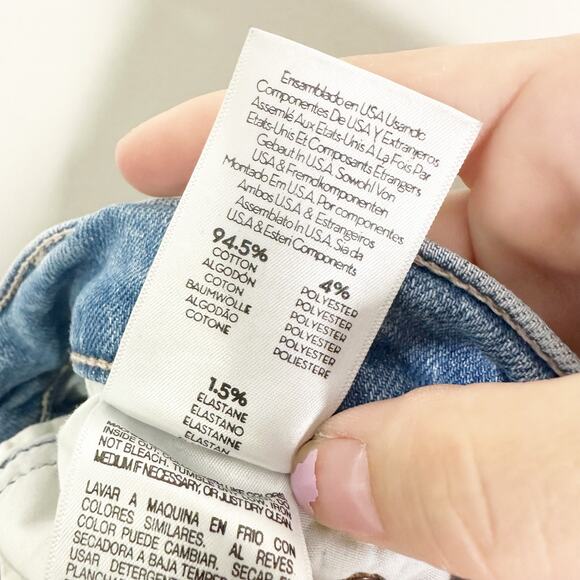 Mother Jeans Pixie Dazzler Ankle Fray Shoot to Thrill Straight Leg Jeans 28 - Picture 11 of 11